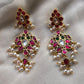 Emerald Ruby Pearl Jadau Necklace Set VNN602