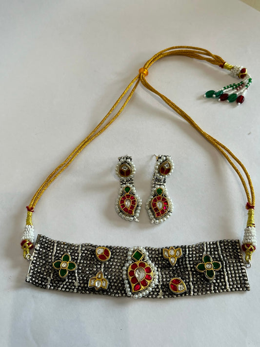 Morbagh Fusion Chokar Necklace Set VNN610