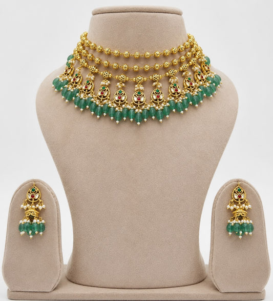 Mohanmala Rajwadi Necklace Set VNN611