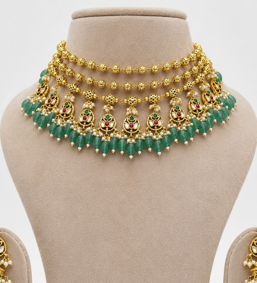 Mohanmala Rajwadi Necklace Set VNN611