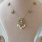 Antique Polki Pendant Chain Necklace Set VNN615