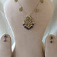 Antique Polki Pendant Chain Necklace Set VNN615