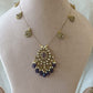 Antique Polki Pendant Chain Necklace Set VNN615