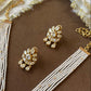 Floral Pendant Pearl Necklace Set VNN616