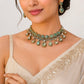 Mint Green Stone Polki Choker Set VNN625