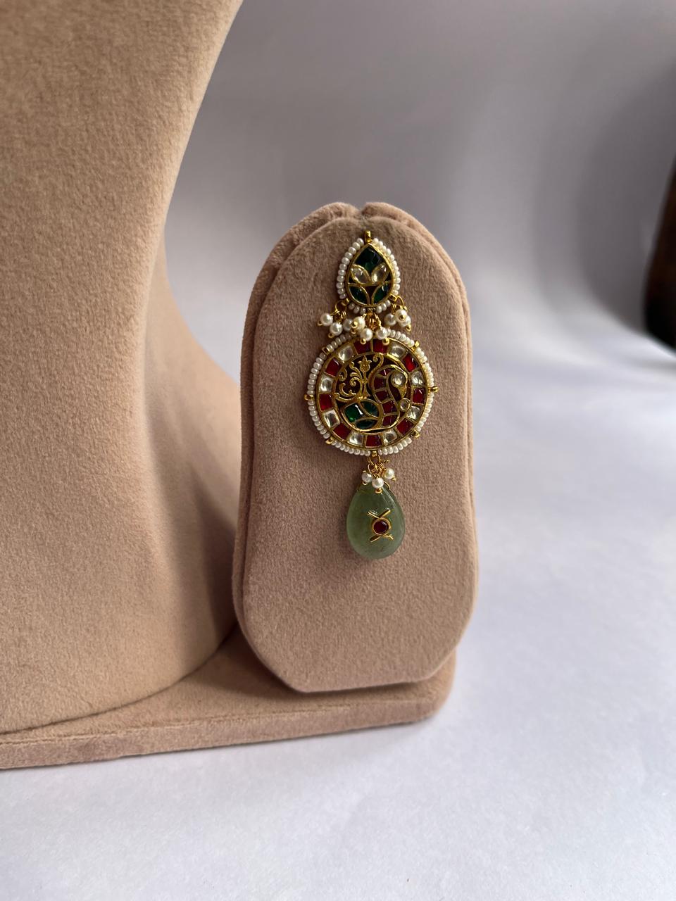 Meenakari Pendant Pearl Long Set VNN627