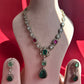 Victorian Emerald Polki Necklace Set- VNN631