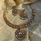 White Polki Hasli Necklace Set VNN633