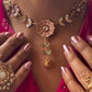Surajmukhi Enameled Necklace Set VNN641