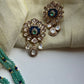 Blue Green Chauki Necklace Set VNN644