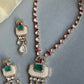 MOP Rubi Chauki Necklace Set VNN650