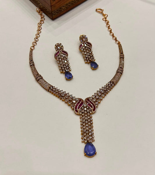 Zircon Diamond Necklace Set VNN660