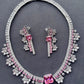 Pink Diamond Necklace Set VNN672