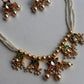 Flower Hanging Necklace Set VNN677