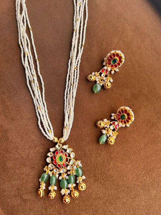 Shriratna Pendant Jadau Set VNN678