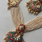Turquoise Rubi Jadau Long Set VNN681