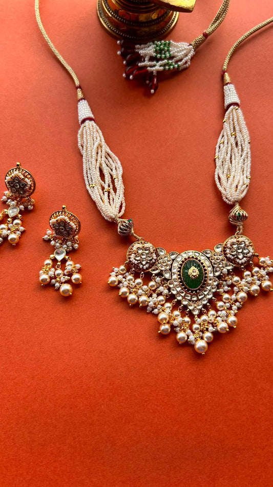 Manimala Jadau Necklace Set VNN684