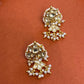 Flower Chand White Jadau Pendant Set VNN686