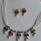 Lotus Hanging Necklace Set VNN688