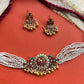 Heritage Lotus Jadau Choker Set VNN695