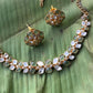 Pastel Green Moissanite Necklace Set VNN696