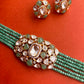 Pastel Green Moissanite Choker Set VNN699
