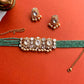 Moissanite Pearl Drop Pastel Choker Set VNN700