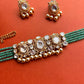Moissanite Pearl Drop Pastel Choker Set VNN700