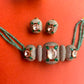 Emerald Moissanite Gajra Choker Set VNN703