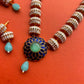 Blue Takkar Moissanite Necklace Set VNN707