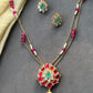 Padmarag Pendant Chain Set VNN713