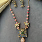 Square Pendant Lotus Mala Set VNN717