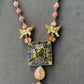 Square Pendant Lotus Mala Set VNN717