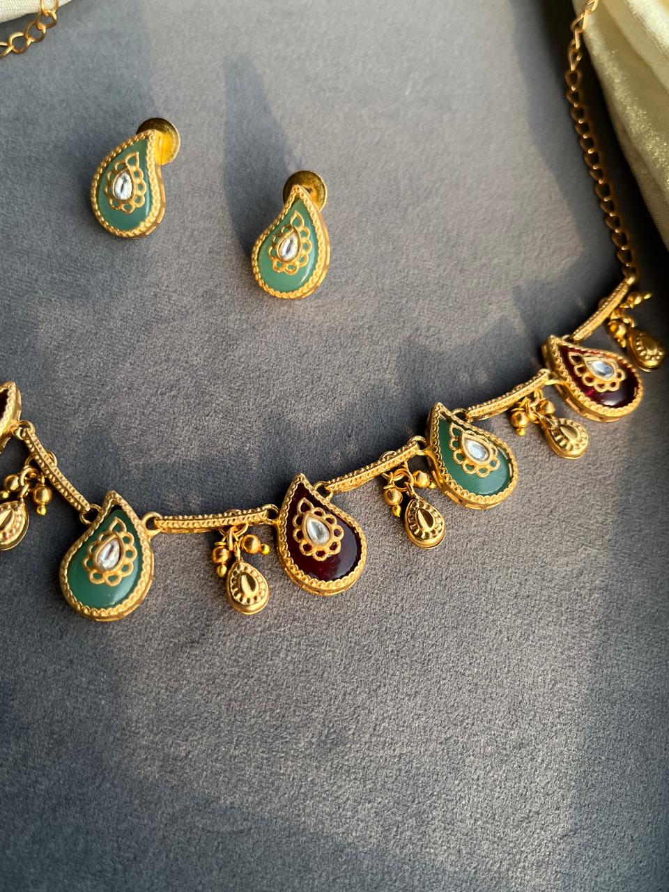 Mango Gold Necklace Set VNN719