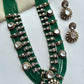 Victorian Polki Green Mala Set VNN720