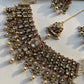 Mint Green Rubi Bridal Necklace Set With Tika VNN724