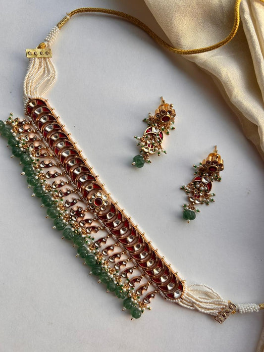 Takkar Rajwadi Choker Set VNN726