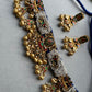 Blue Gadi Pata Heritage Necklace Set VNN735