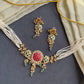Red Takkar Jadau Choker Set VNN736