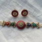 Navratna Flower Polki Choker Set VNN754