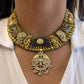 Purple Carving Stone Vrunda Necklace  Set VNN760
