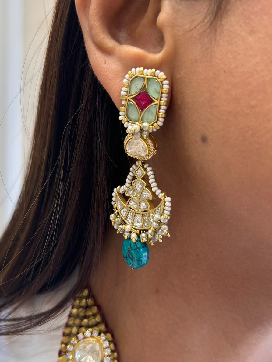 Camel Pastel Vrunda Necklace Set VNN762