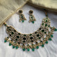 Green Jadau Bridal Necklace Set VNN763