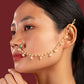 Multi Jadau Chain Nose Ring - VNNR002