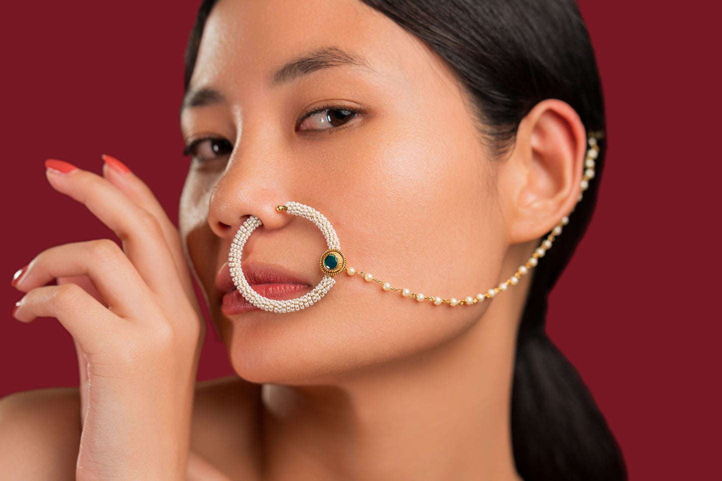 Pearl Nose Ring- VNNR010