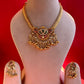 Lotus Multi Jadau Temple Neacklace Set VNN422