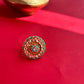 White Small Jadau Ring VNR050