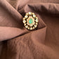 Gold Plated Emerald Stone Ring VNR102
