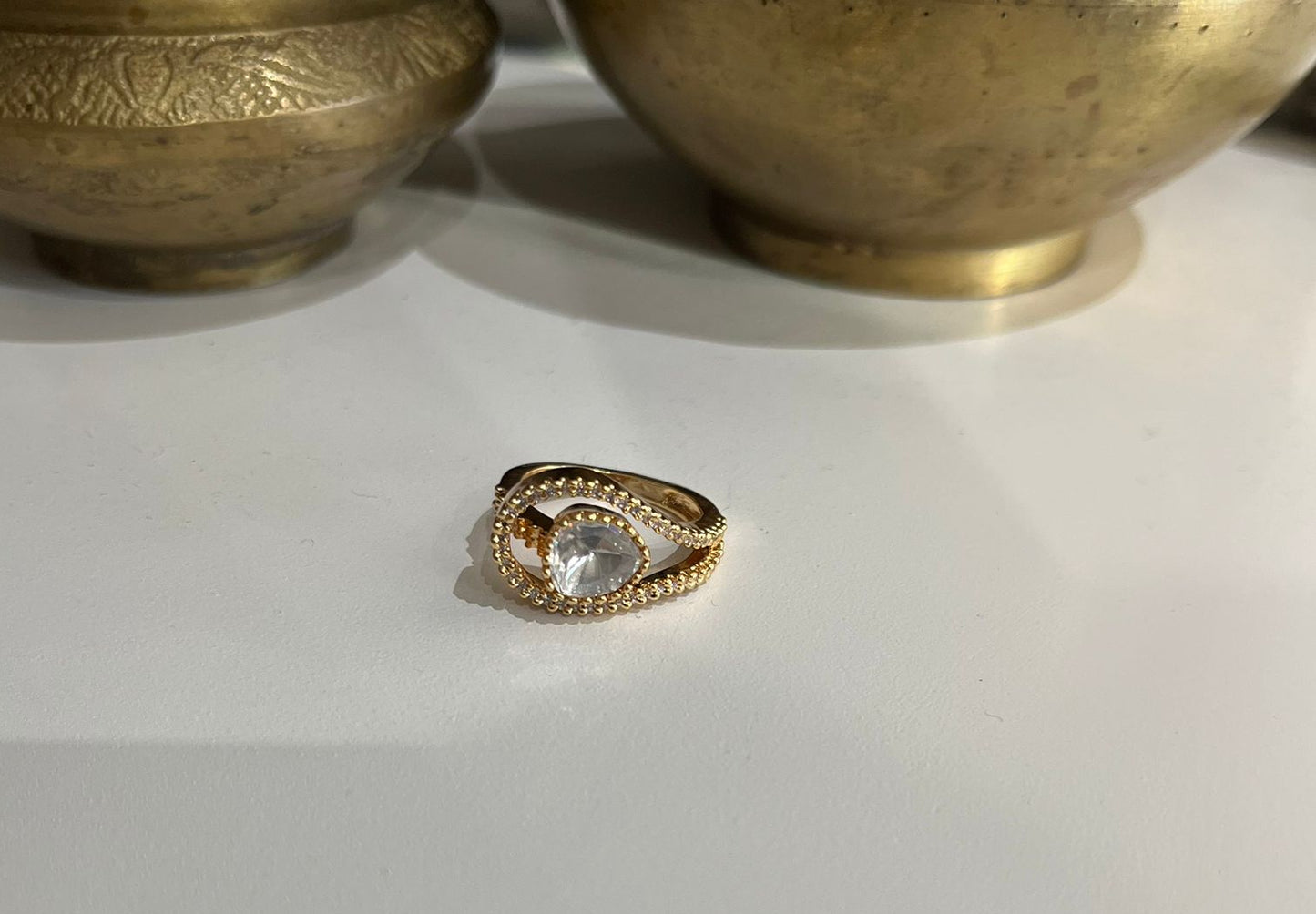 Polki Diamond Statement Ring VNR112