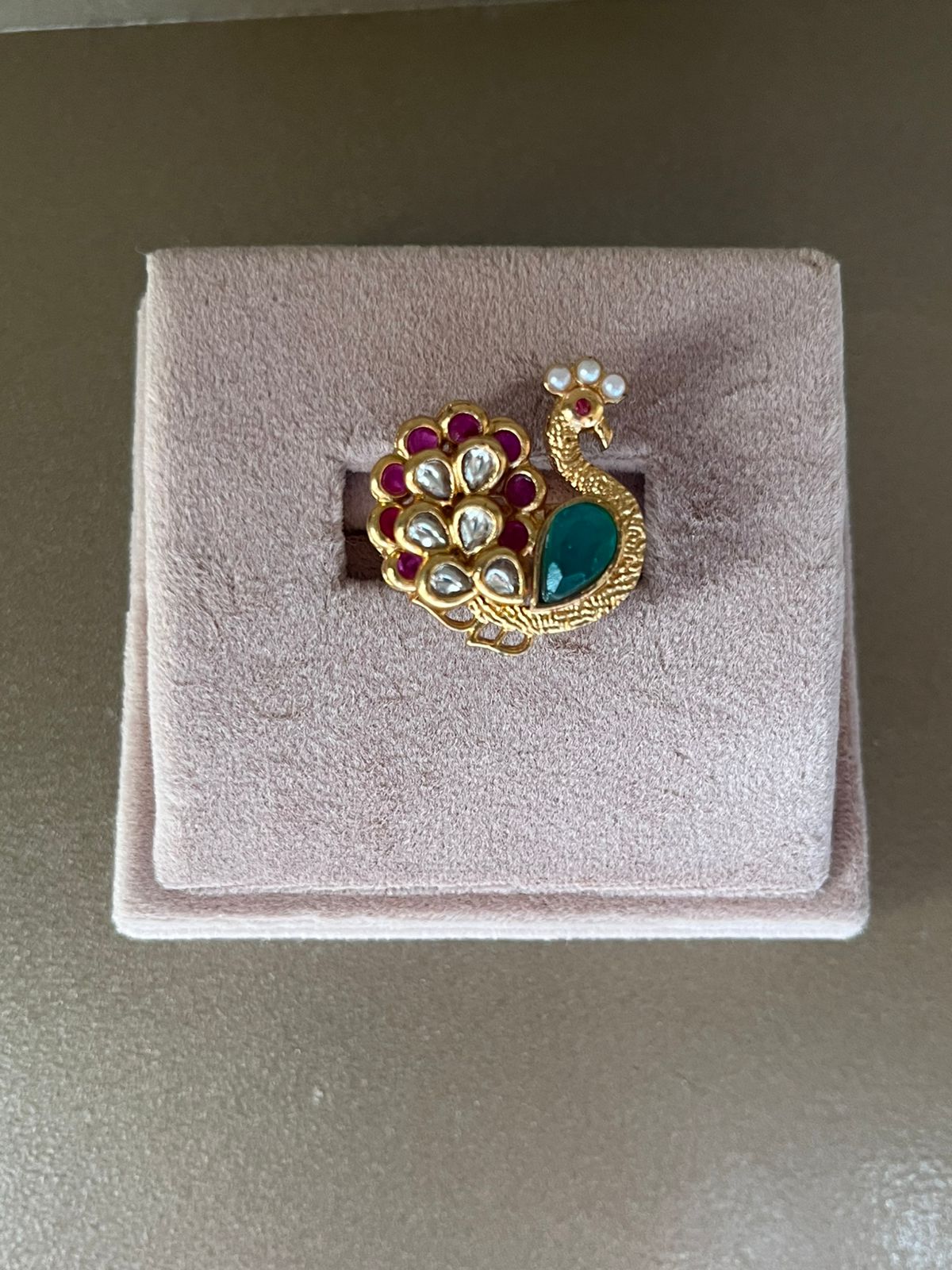 Antique Peacock Gold Plating Ring VNR117